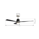Minka Aire - F778L-BN/CL - 53" Ceiling Fan - Foxden - Brushed Nickel