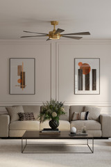 Minka Aire - F773L-HBR/CL - 60" Ceiling Fan - Brenix - Heritage Brass
