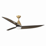 Minka Aire - F758L-HBR/DB - 65" Ceiling Fan - Lirden - Heritage Brass
