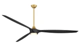 Minka Aire - F763L-LBR/CL - 84"Ceiling Fan - Pierce - Legacy Brass