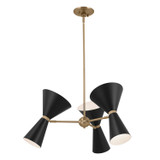 Kichler - 52565CPZBK - Six Light Chandelier - Phix - Champagne Bronze