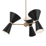 Kichler - 52565CPZBK - Six Light Chandelier - Phix - Champagne Bronze