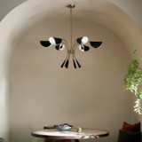 Kichler - 52559CPZBK - Six Light Chandelier - Arcus - Champagne Bronze