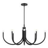 Kichler - 52553BK - Eight Light Chandelier - Odensa - Black