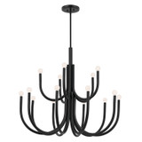 Kichler - 52552BK - 15 Light Chandelier - Odensa - Black