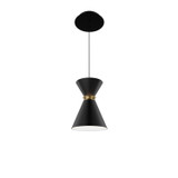 W.A.C. Lighting - PD-57108-35-BK/AB - LED Pendant - Pin Up - Black/Aged Brass