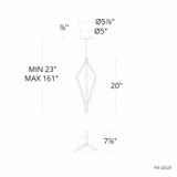 W.A.C. Lighting - PD-53520-40-AB - LED Pendant - Tribeca - Aged Brass