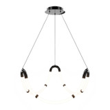 W.A.C. Lighting - PD411630-BC - LED Chandelier - Swathe - Black Chrome