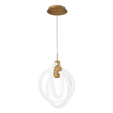 W.A.C. Lighting - PD-27413-40-AB - LED Mini Pendant - Knot - Aged Brass