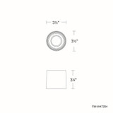 W.A.C. Lighting - FM-W47204-35-BK - LED Outdoor Flush Mount - Downtown - Black