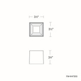 W.A.C. Lighting - FM-W47203-35-BK - LED Outdoor Flush Mount - Downtown - Black