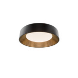 W.A.C. Lighting - FM701618-BK/GO - LED Flush Mount - Gaston - Black/Gold