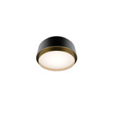 W.A.C. Lighting - FM-20509-40-BK/AB - LED Flush Mount - Salvo - Black/Aged Brass