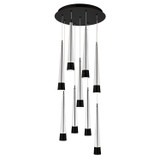W.A.C. Lighting - PD-59409R-BK - LED Chandelier - Quill - Black