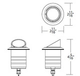 W.A.C. Lighting - 2111-CSBS - LED Landscape Indicator Light - Colorscaping - Bronze Stainless Steel