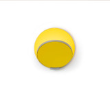 Koncept - GRW-S-SIL-MYW-PI - LED Wall Sconce - Gravy - Silver, Matte Yellow