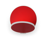 Koncept - GRW-S-MWT-MRD-HW - LED Wall Sconce - Gravy - Matte White, Matte Red