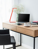 Koncept - FCD-1-MFR-DSK - LED Desk Lamp - Focaccia - Matte Fire Red