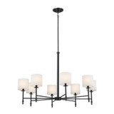 Kichler - 52502BK - Eight Light Chandelier - Ali - Black