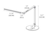 Koncept - AR3100-CD-SIL-DSK - LED Desk Lamp - Z-Bar - Silver