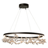 Hubbardton Forge - 401330-LED-STND-14-85 - Coral LED Ring Pendant - Coral - Oil Rubbed Bronze