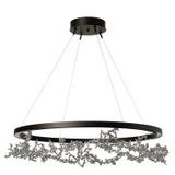Hubbardton Forge - 401330-LED-STND-14-85 - Coral LED Ring Pendant - Coral - Oil Rubbed Bronze
