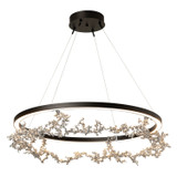 Hubbardton Forge - 401330-LED-STND-14-85 - Coral LED Ring Pendant - Coral - Oil Rubbed Bronze