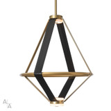 Hubbardton Forge - 401321-LED-MULT-86-LK-AR - Aspen Large LED Lantern - Aspen - Modern Brass