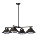 Hubbardton Forge - 362025-SKT-MULT-77-ZM0870 - Stowe 4-Light Outdoor Pendant - Stowe - Coastal Dark Smoke