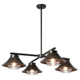 Hubbardton Forge - 362025-SKT-MULT-77-ZM0870 - Stowe 4-Light Outdoor Pendant - Stowe - Coastal Dark Smoke