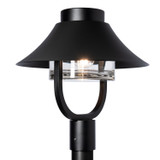 Hubbardton Forge - 342031-SKT-80-ZM0872 - Stowe Outdoor Lantern Post Light - Stowe - Coastal Black