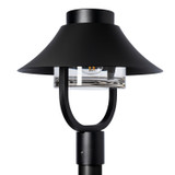 Hubbardton Forge - 342031-SKT-80-ZM0872 - Stowe Outdoor Lantern Post Light - Stowe - Coastal Black