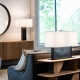 Hubbardton Forge - 271201-SKT-14-44-SF2302 - Horizon Console Lamp - Horizon - Oil Rubbed Bronze