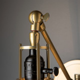 Hubbardton Forge - 209325-SKT-86-86 - Henry Swing Arm Metal Shade Sconce - Henry - Modern Brass