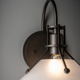 Hubbardton Forge - 209324-SKT-14-FD0673 - Henry Small Glass Shade Sconce - Henry - Oil Rubbed Bronze