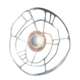 Hubbardton Forge - 201064-LED-85-ZM0883 - Muse Sconce/Semi-Flush - Muse - Sterling