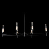 Hubbardton Forge - 131623-SKT-MULT-10-WC0887 - Truss 6-Arm Linear Chandelier - Truss - Black
