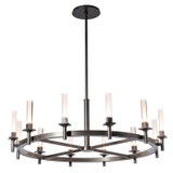 Hubbardton Forge - 131622-SKT-MULT-07-FD0886 - Windsor 12-Light Chandelier - Windsor - Dark Smoke