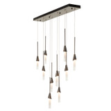 Hubbardton Forge - 131165-SKT-STND-07-WC0821 - Lilium 10-Light Linear Pendant - Lilium - Dark Smoke