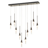 Hubbardton Forge - 131165-SKT-STND-07-WC0821 - Lilium 10-Light Linear Pendant - Lilium - Dark Smoke