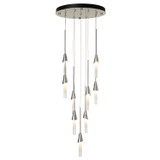 Hubbardton Forge - 131164-SKT-STND-85-WC0821 - Lilium 9-Light Round Pendant - Lilium - Sterling
