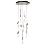 Hubbardton Forge - 131164-SKT-STND-85-WC0821 - Lilium 9-Light Round Pendant - Lilium - Sterling