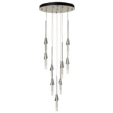 Hubbardton Forge - 131164-SKT-STND-85-WC0821 - Lilium 9-Light Round Pendant - Lilium - Sterling