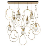 Hubbardton Forge - 131162-SKT-STND-86-ZM0873 - Lyric 7-Light Linear Pendant - Lyric - Modern Brass