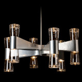 Hubbardton Forge - 131008-SKT-MULT-85-ZM0888 - Bellis 6-Arm 12-Light Round Chandelier - Bellis - Sterling