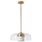 Hubbardton Forge - 131003-SKT-MULT-86-ZM0878 - Sora Pendant - Sora - Modern Brass