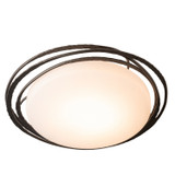 Hubbardton Forge - 122111-LED-14-GG0097 - Nova Small LED Flush Mount - Nova - Oil Rubbed Bronze