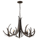 Hubbardton Forge - 101325-SKT-07 - Caribou 5-Light Chandelier - Caribou - Dark Smoke