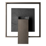 Hubbardton Forge - 302662-SKT-14-SL-ZM0850 - Shadow Box Medium w/Slate Dark Sky Friendly Outdoor Sconce - Shadow Box - Coastal Oil Rubbed Bronze