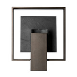 Hubbardton Forge - 302660-SKT-14-SL-ZM0850 - Shadow Box Small w/Slate Dark Sky Friendly Outdoor Sconce - Shadow Box - Coastal Oil Rubbed Bronze